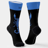Blauwe Scorpion Socks Sokken (Gebogen)