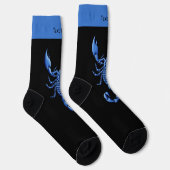 Blauwe Scorpion Socks Sokken (Rechts)