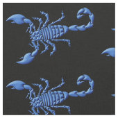Blauwe Scorpion Stof (Close Up)