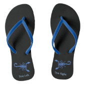 Blauwe Scorpion Teenslippers (Voetbed)