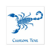 Blauwe Scorpion Zelfinktende Stempel (Design)