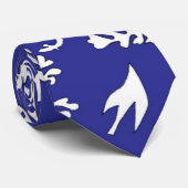 BLAUWE SEASCAPE-STROPDAS STROPDAS (Opgerold)