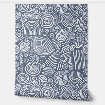 Blauwe sereniteit: grillige doedel