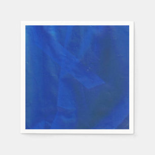 Blauwe servetten met een golvend ontwerp