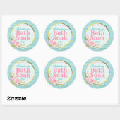 Blauwe Shabby Chique Glitter Body Scrub Labels (Vel)