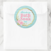 Blauwe Shabby Chique Glitter Body Scrub Labels (Tas)