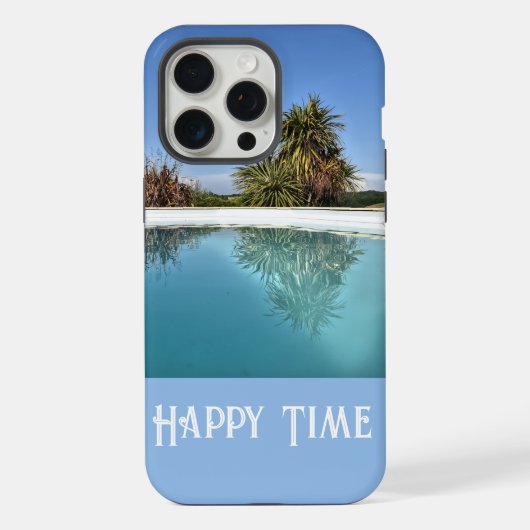 Blauwe Shades iPhone Hoesje 15 Pro Max Case (Achterkant)