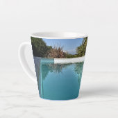 Blauwe Shades Latte Mok (Linkerhoek)