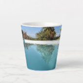 Blauwe Shades Latte Mok (Voorkant)