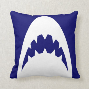 BLAUWE SHARK PILLOW-SERIE. ANDERE KLEUREN BESCHIKB KUSSEN