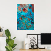 Blauwe Shattuckiet Poster (Thuiskantoor)