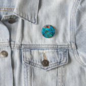 Blauwe Shattuckiet Ronde Button 3,2 Cm (In situ)