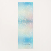 Blauwe Shimmer Yoga Mat (Voorkant)