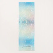 Blauwe Shimmer Yoga Mat (Achterkant)