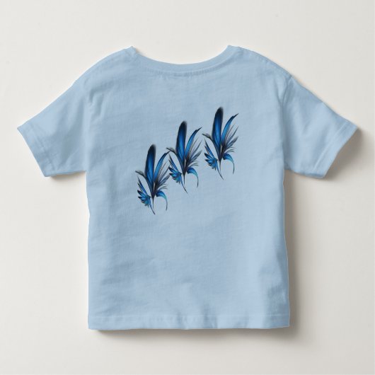 Blauwe shirten kinder shirts (Achterkant)