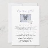 Blauwe Shower per Mail Virtuele lange afstand Kaart (Voorkant)