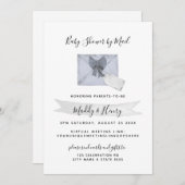 Blauwe Shower per Mail Virtuele lange afstand Kaart (Voorkant / Achterkant)