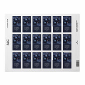 Blauwe Sieraden Retouradres Etiket (Full Sheet)