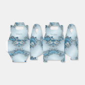 Blauwe Sierbloem Favor Doos Bedankdoosjes (Uitgevouwen)