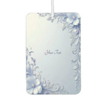 Blauwe Sierbloemen met Parels Luchtverfrisser