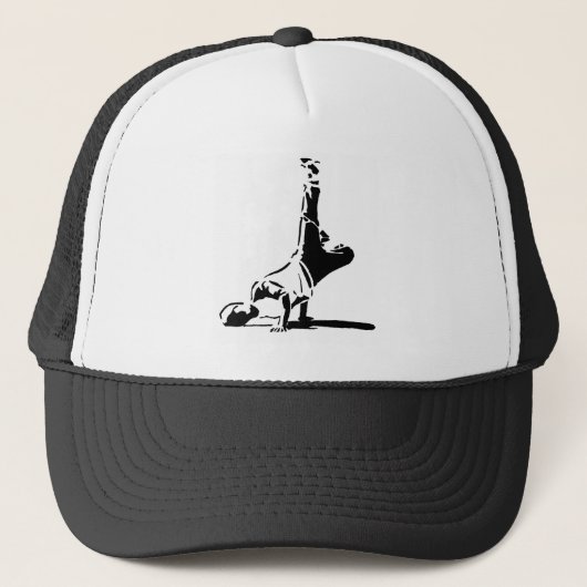 Blauwe Silhouette-Pet Trucker Pet (Voorkant)