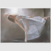 Blauwe Silken Grace Foto Decoupage Tissuepapier (Voorkant)