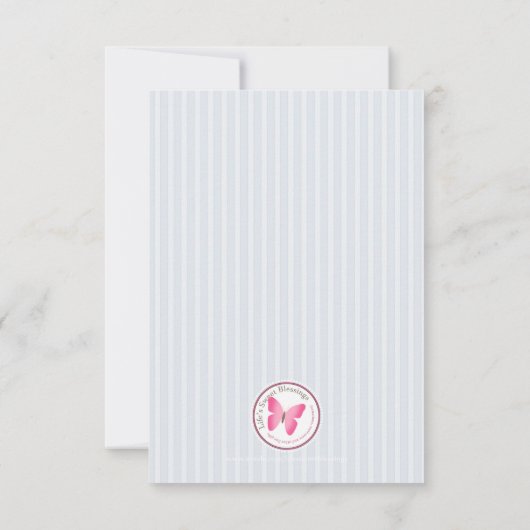 Blauwe sinaasappelen bedankkaart (Achterkant)