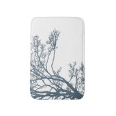 Blauwe Single Tree Boho Badmat (Voorkant Verticaal)