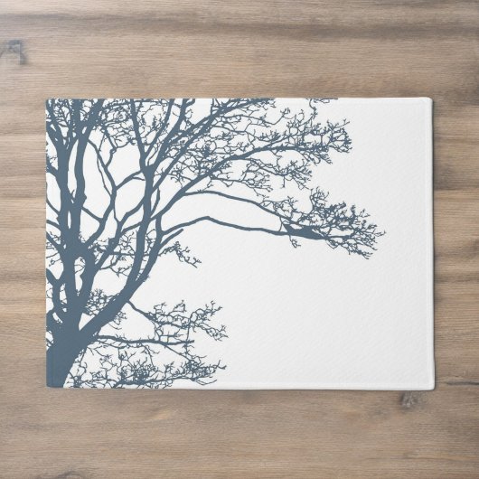 Blauwe Single Tree Boho Deurmat