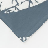 Blauwe Single Tree Boho Fleece Deken (Hoek)