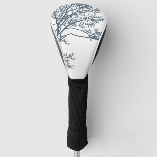 Blauwe Single Tree Boho Golfheadcover (Voorkant)