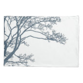 Blauwe Single Tree Boho Kussensloop (Achterkant)