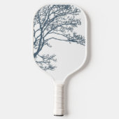 Blauwe Single Tree Boho Pickleball Paddle (Achterkant)