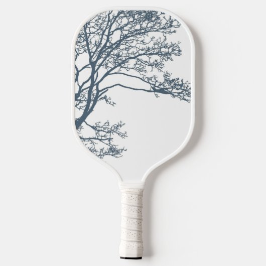 Blauwe Single Tree Boho Pickleball Paddle (Achterkant)
