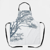 Blauwe Single Tree Boho Schort (Voorkant)