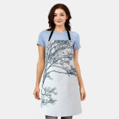 Blauwe Single Tree Boho Schort (Gedragen)