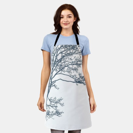 Blauwe Single Tree Boho Schort (Gedragen)