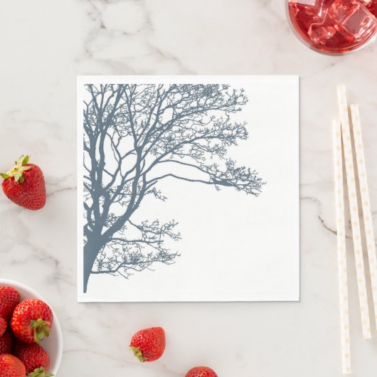 Blauwe Single Tree Boho Servet (Insitu)