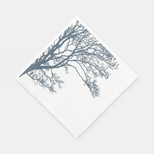 Blauwe Single Tree Boho Servet (Hoek)