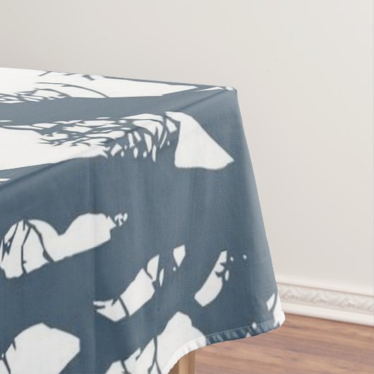 Blauwe Single Tree Boho Tafelkleed (Voorbeeld)