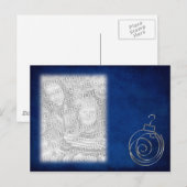 Blauwe Sjabloon Briefkaart (Voorkant / Achterkant)