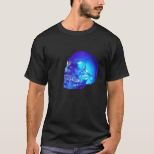 Blauwe skateboard t-shirt
