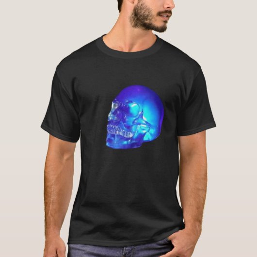 Blauwe skateboard t-shirt (Voorkant)