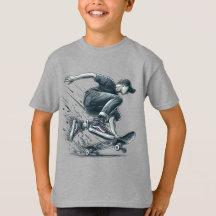 Blauwe Skateboarder verbrand Sinaasappel Happy Bir