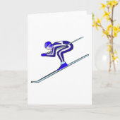 Blauwe Ski snel Kaart (Gele Bloem)