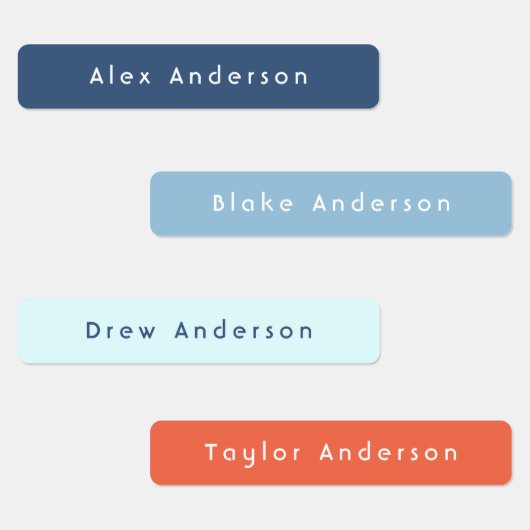 Blauwe Skinny-etiketten van kleefstoffen voor wate Labels (Groep)