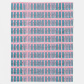 Blauwe ski's op roze deken (Voorkant)