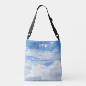 BLAUWE SKY CLOUDS FOTO CROSSBODY BAG CROSSBODY TAS (Achterkant)