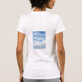 BLAUWE SKY CLOUDS FOTO VROUWEN T-SHIRT (Achterkant)