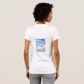 BLAUWE SKY CLOUDS FOTO VROUWEN T-SHIRT (Achterkant volledig)